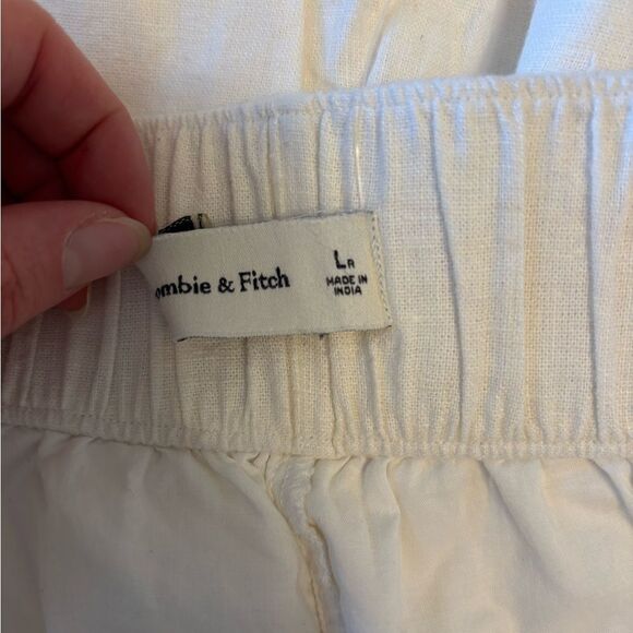 Abercrombie and Fitch wide leg linen trousers - Picture 3 of 4